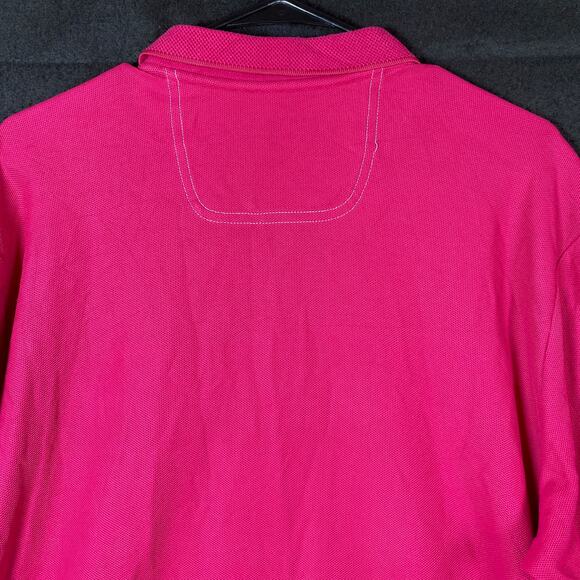 Tommy Bahama Mens Shirt Berry Pink Polo Short Sleeve Pima Cotton Large - Picture 11 of 12